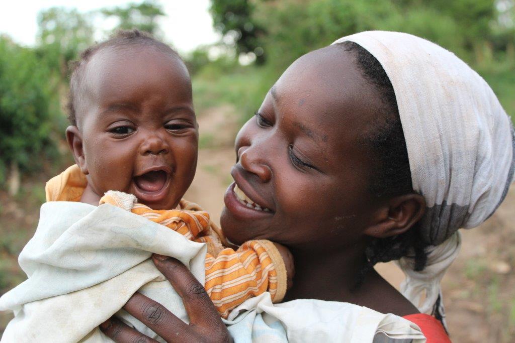 baby and mama closeup